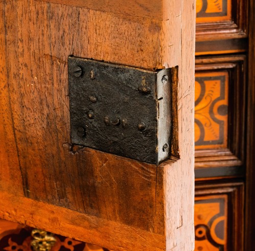 Antiquités - Cabinet à monnaies Louis XIV - Allemagne Augsbourg début du XVIIIe siècle